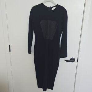 Chic Black Long Sleeve Dress